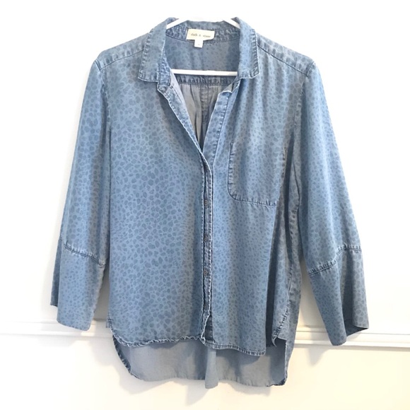 Anthropologie Tops - Anthropologie | Cloth & Stone blue button up